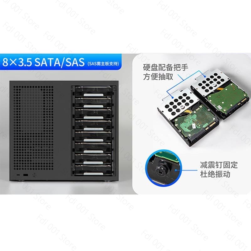 Atx Power Supply - Châssis NAS Sagittarius 8 positions, carte