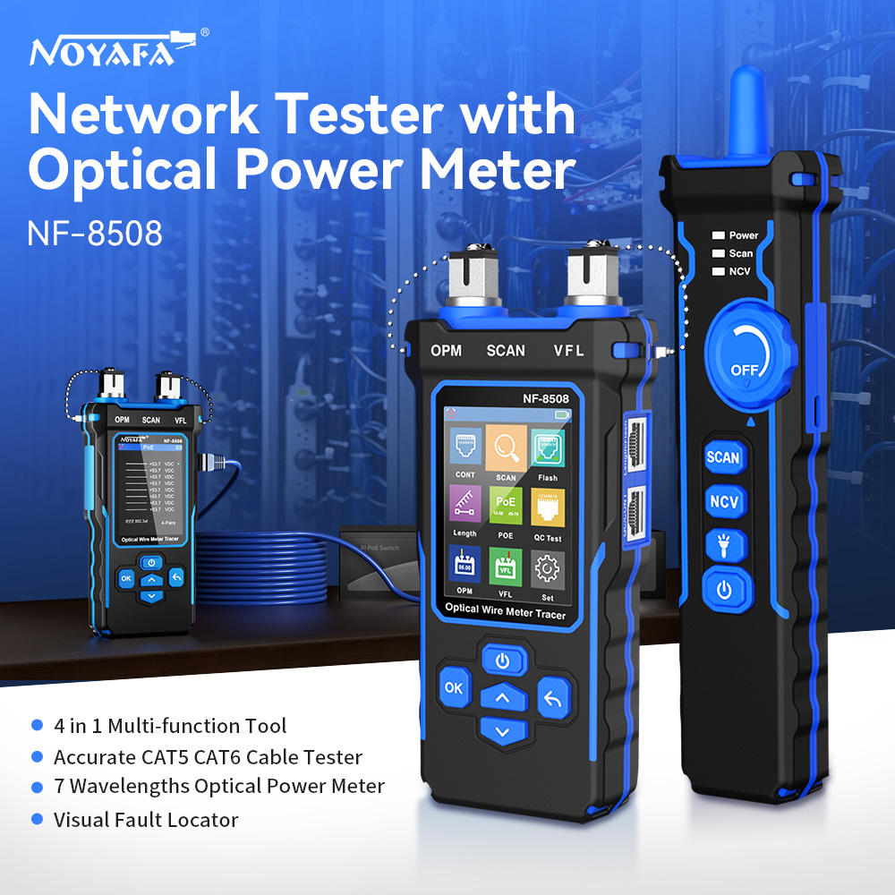 Power Supply Tester - NOYAFA NF-8508 traqueur de câble LAN