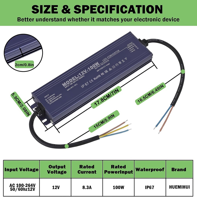 ● Alimentation LED 12V IP67 ét - Dc Power Supply 12V avis et prix