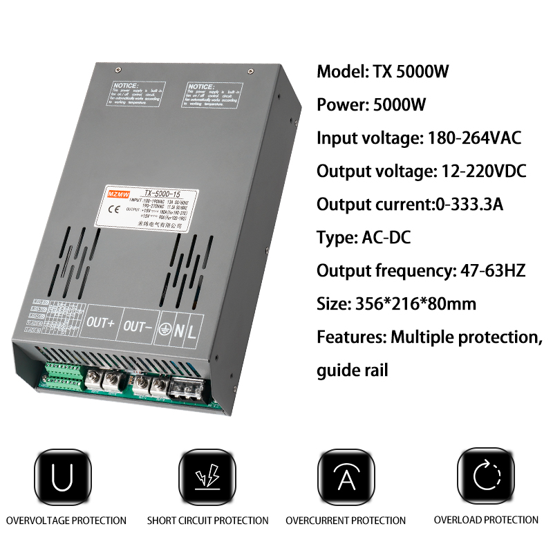 5000W 12V 24V 36V 48V 72V 80V- - Smps Power Supply avis et prix